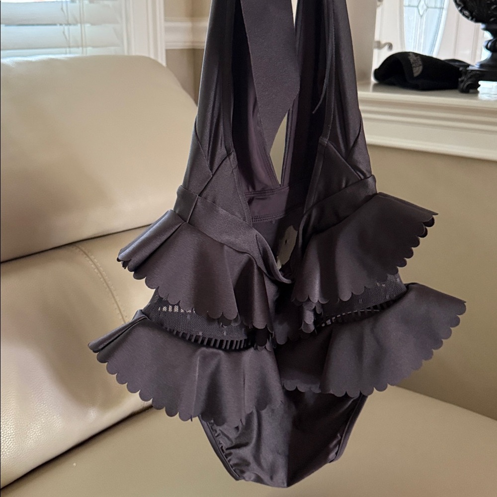 Zimmermann Ruffle trim neck tie swimsuit AU size 1 - Picture 14 of 17